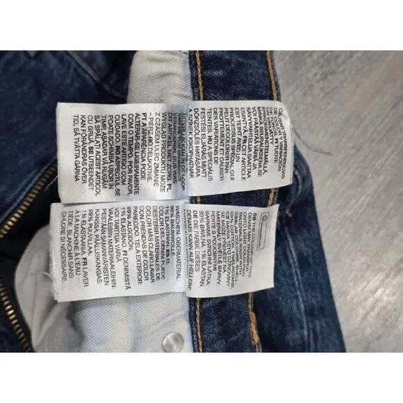 & other stories Wide Leg high waist Jeans preppy Y2K Medium Blue 29/28 A004542 - Picture 10 of 11